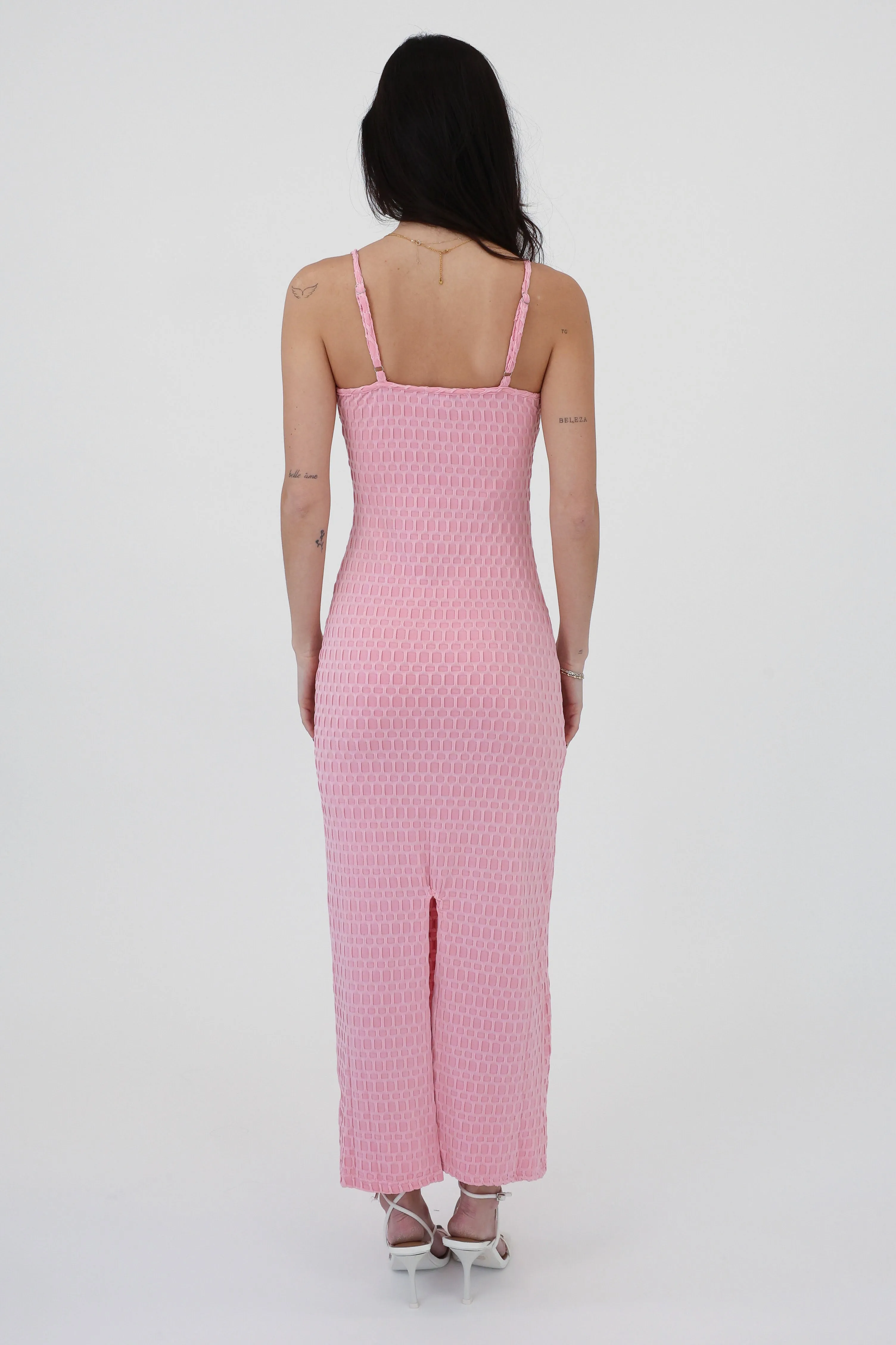 Never Settle Dress in Pink