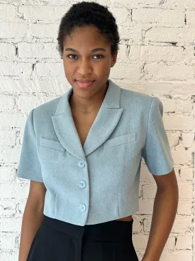 Niki Cropped Jacket - Denim