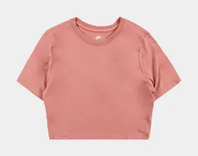 NSW Essential Crop Womens Short Sleeve Shirt (Pink)
