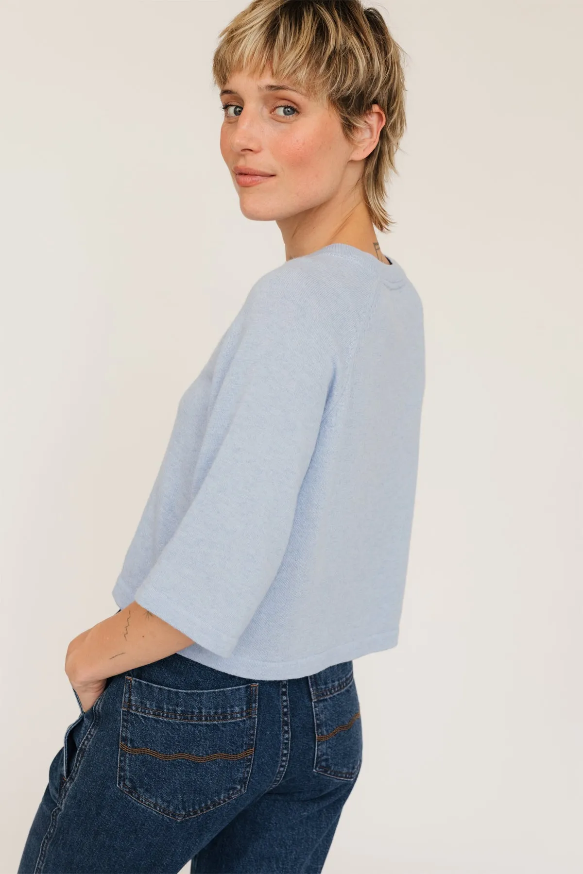 Oja Knit Soft Blue