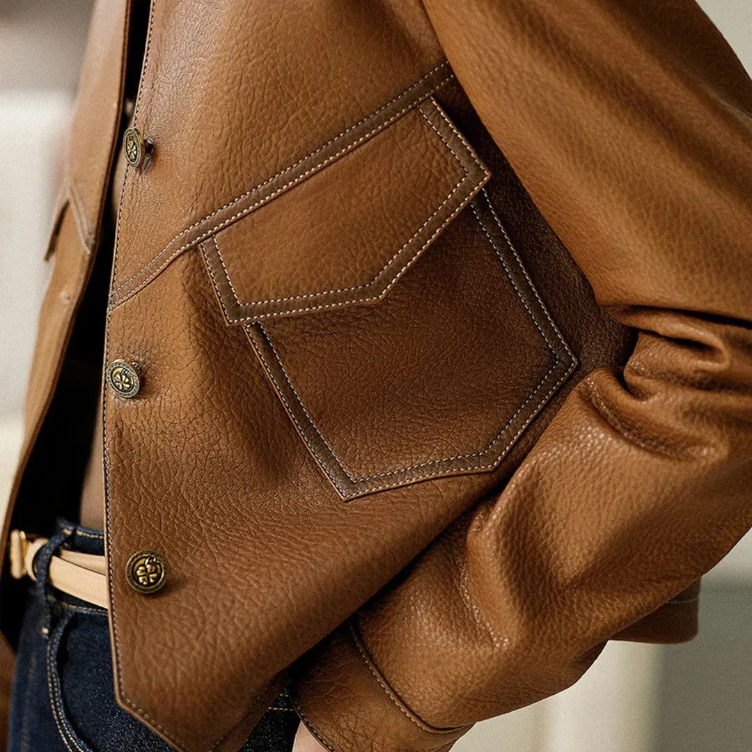 Olivia Vegan Leather Jacket