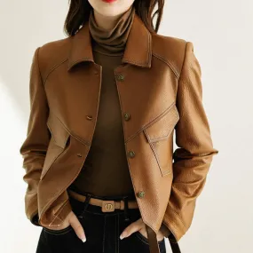 Olivia Vegan Leather Jacket