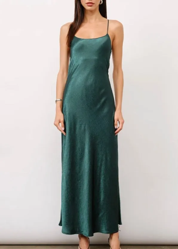 Paula Bias Satin Slip Dress