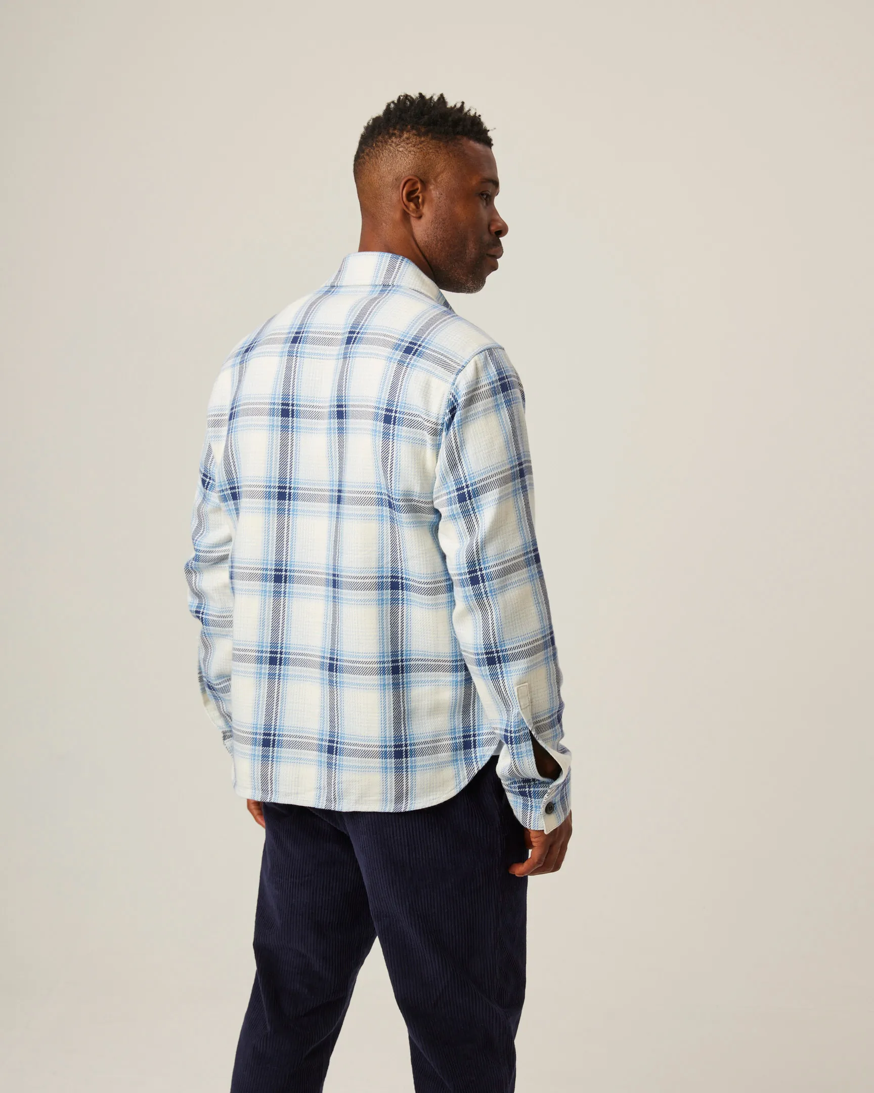 Peregrine Jacket Blunt Overshirt Blue Check