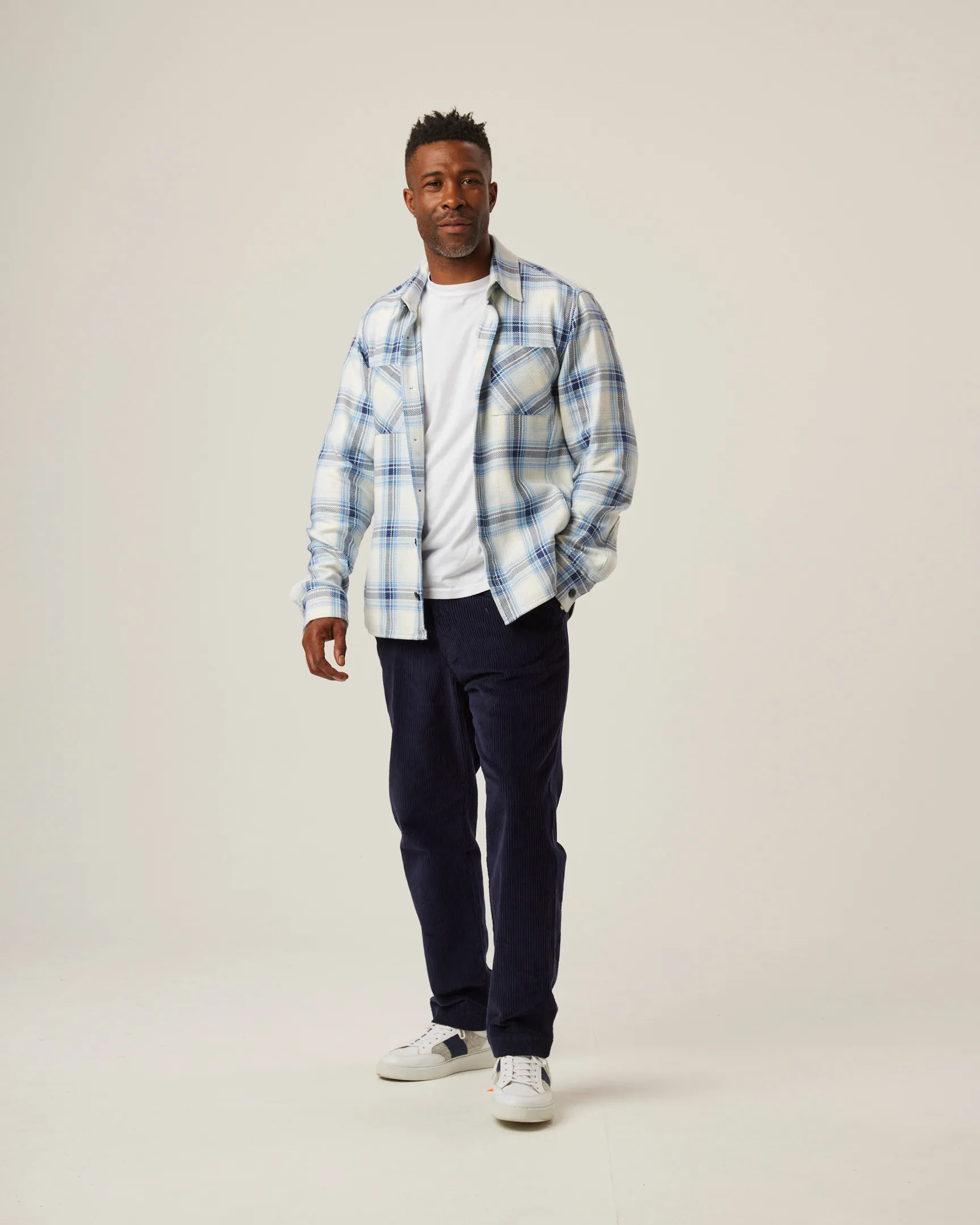 Peregrine Jacket Blunt Overshirt Blue Check