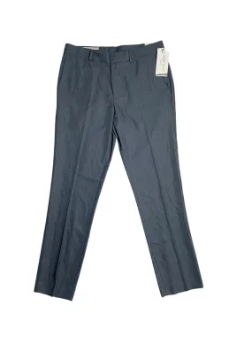 Perry Ellis Portfolio Mens Slim Fit Twill Dress Pants Blue 33 x 32