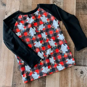 Plaid Frosty Raglan