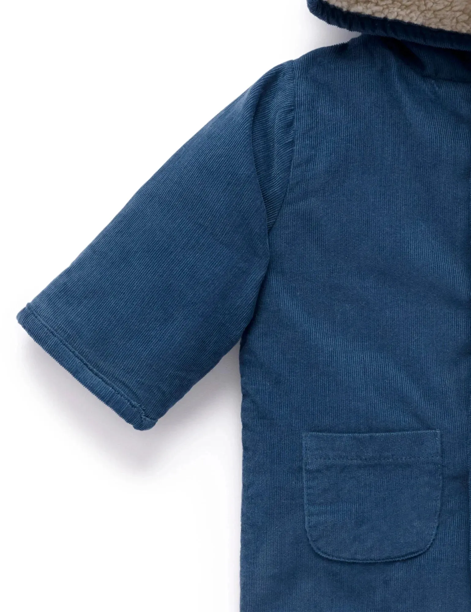 Purebaby - Corduroy Shearling Jacket | Storm Melange