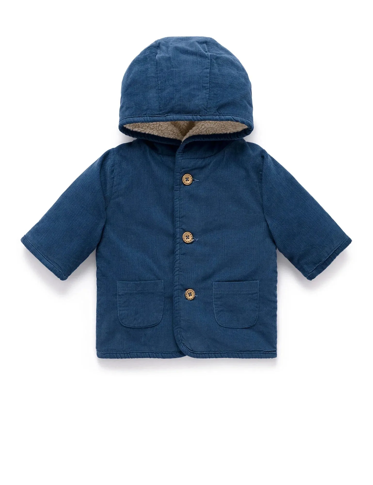 Purebaby - Corduroy Shearling Jacket | Storm Melange