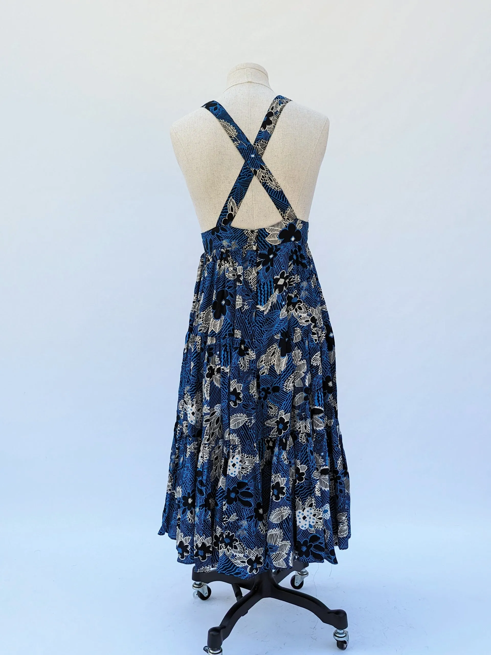 Rare 70s Ossie Clark for Radley, Celia Birtwell Print Summer Dress