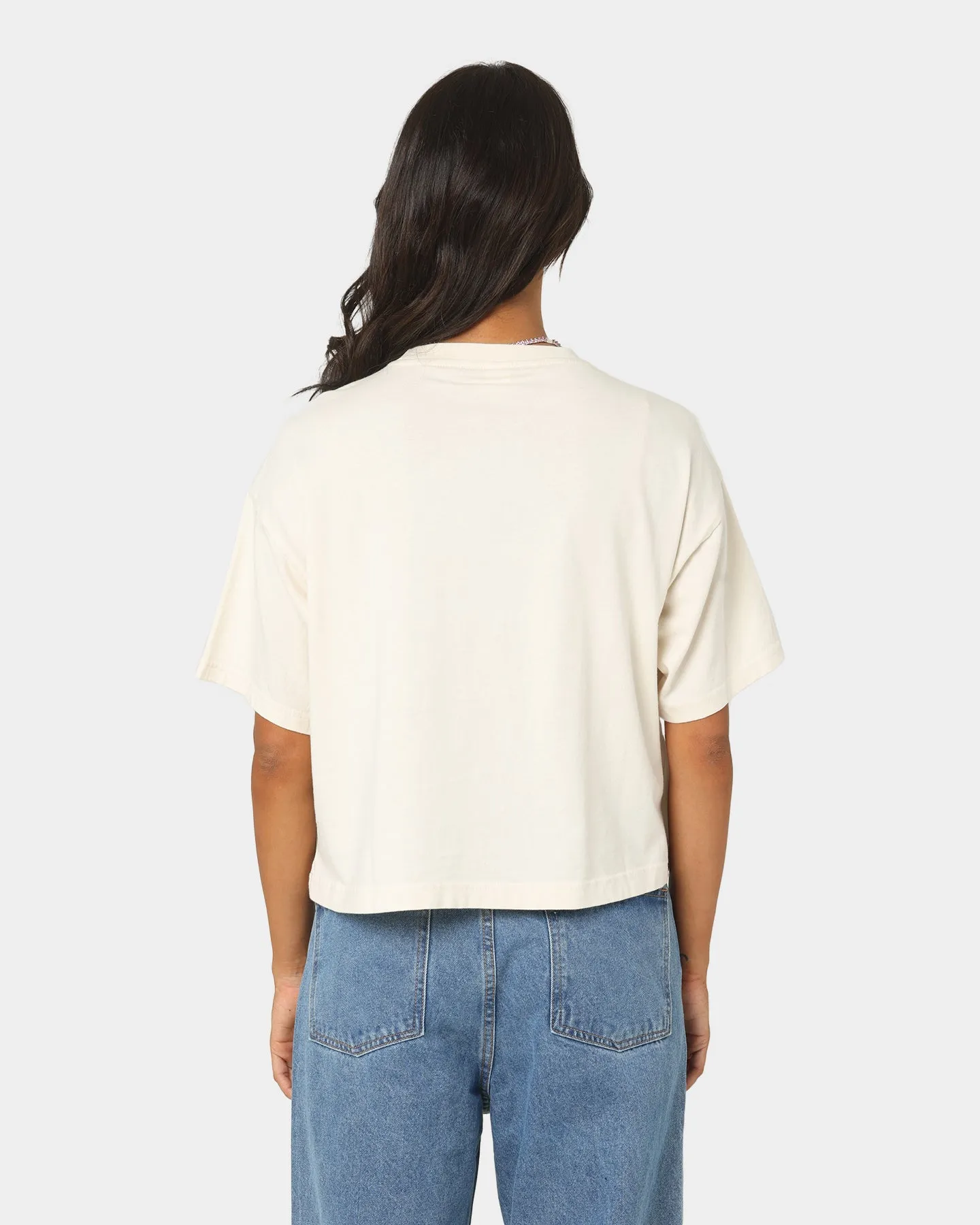 Reebok Women's Classics Natural Dye Cropped T-Shirt Non-dye