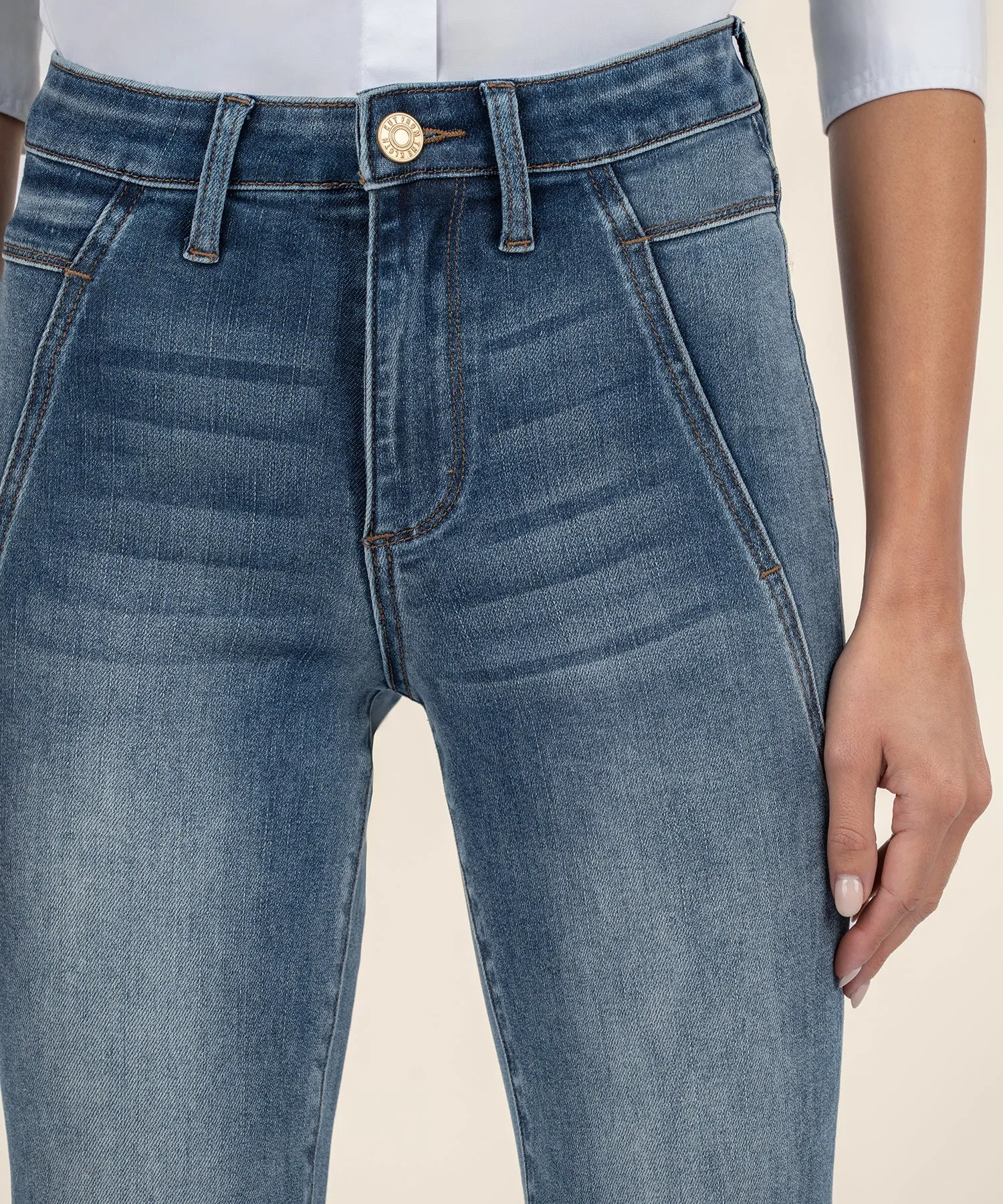 Reese High Rise Ankle Straight Leg
