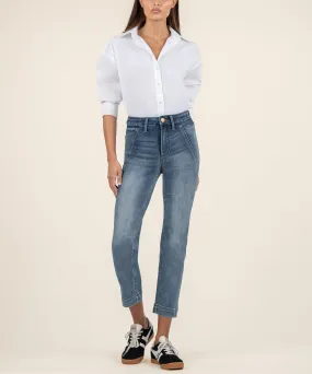 Reese High Rise Ankle Straight Leg