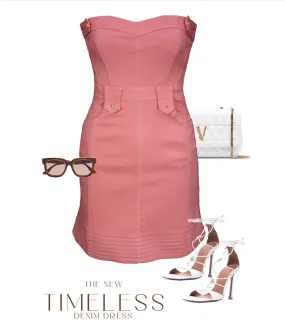 Refuge Denim Strapless Dress SALE $10!