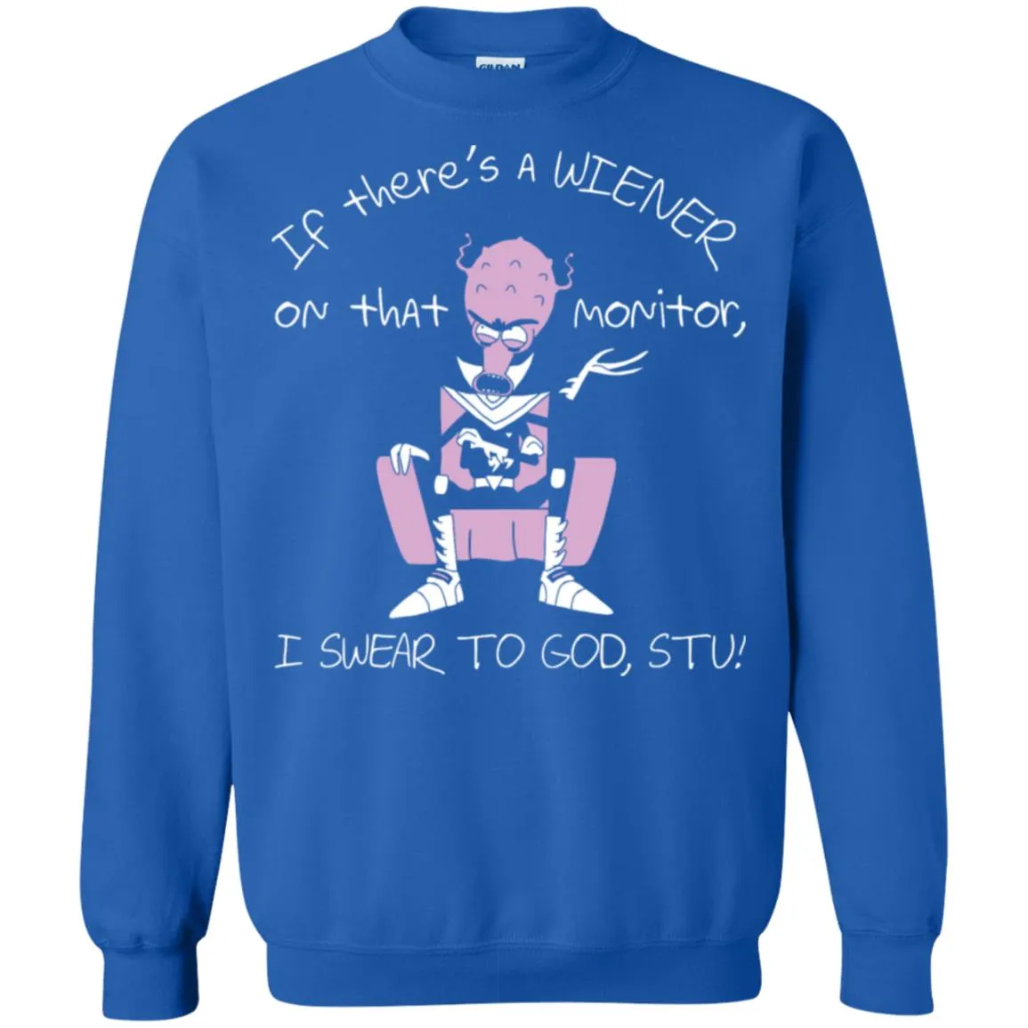 Rick And Morty If There's A Wiener Unisex Crewneck Pullover Sweatshirt
