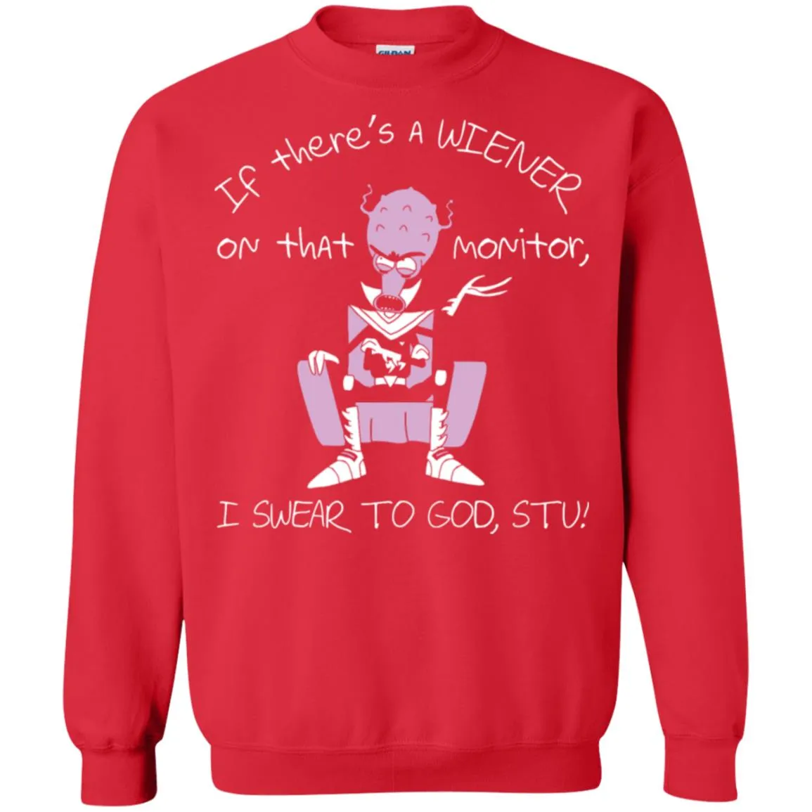 Rick And Morty If There's A Wiener Unisex Crewneck Pullover Sweatshirt