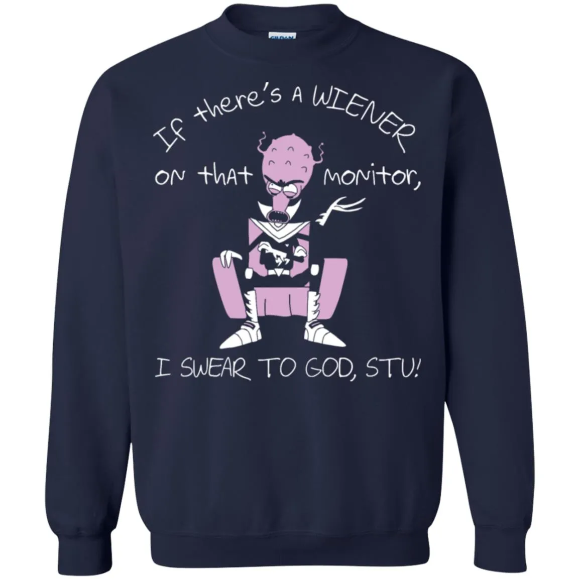 Rick And Morty If There's A Wiener Unisex Crewneck Pullover Sweatshirt