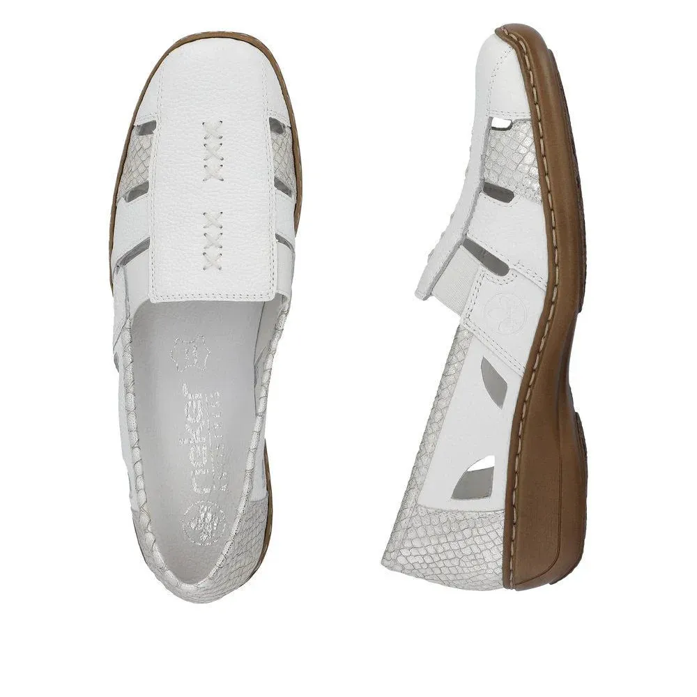 Rieker - 41385 White Slip On