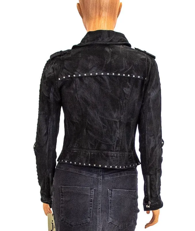Savannah Matte Leather Jacket