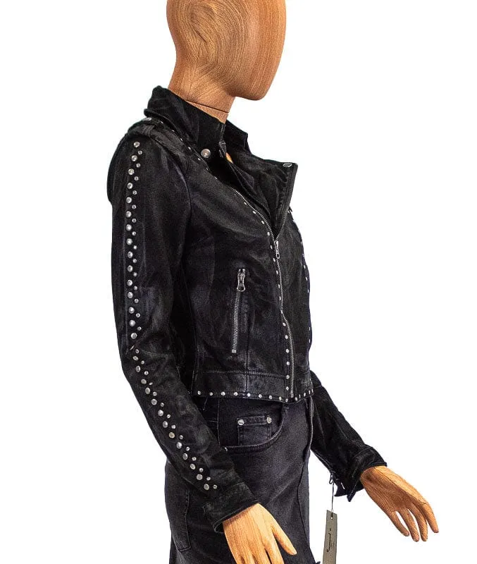 Savannah Matte Leather Jacket