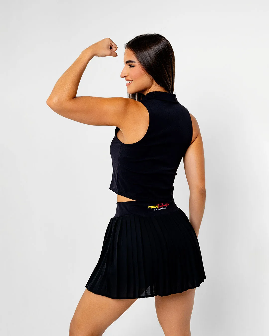 Sculpted Polo Cropped T-Shirt