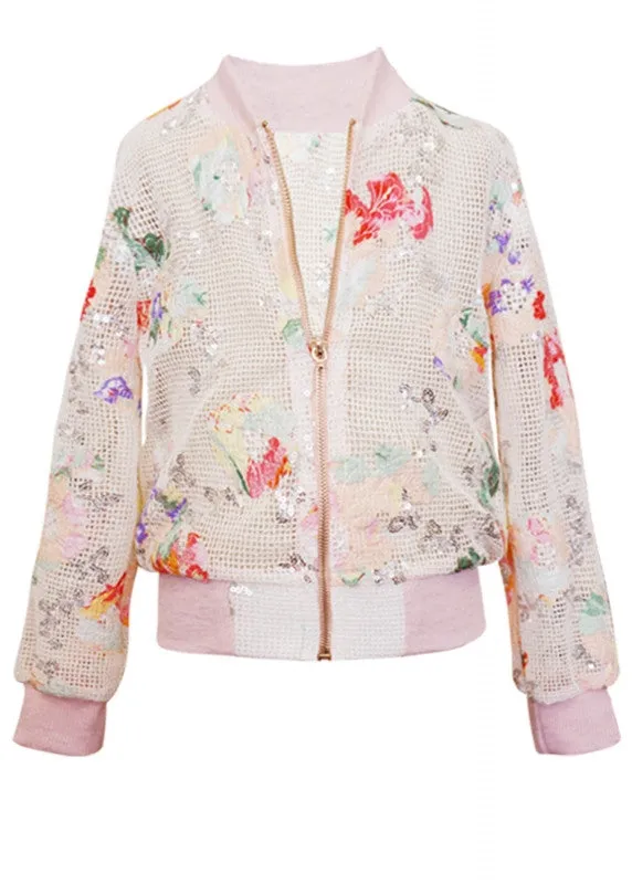 Sequined Bomber Jacket (A29241)