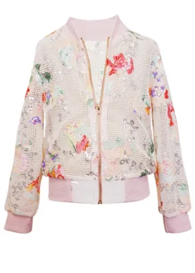 Sequined Bomber Jacket (A29241)