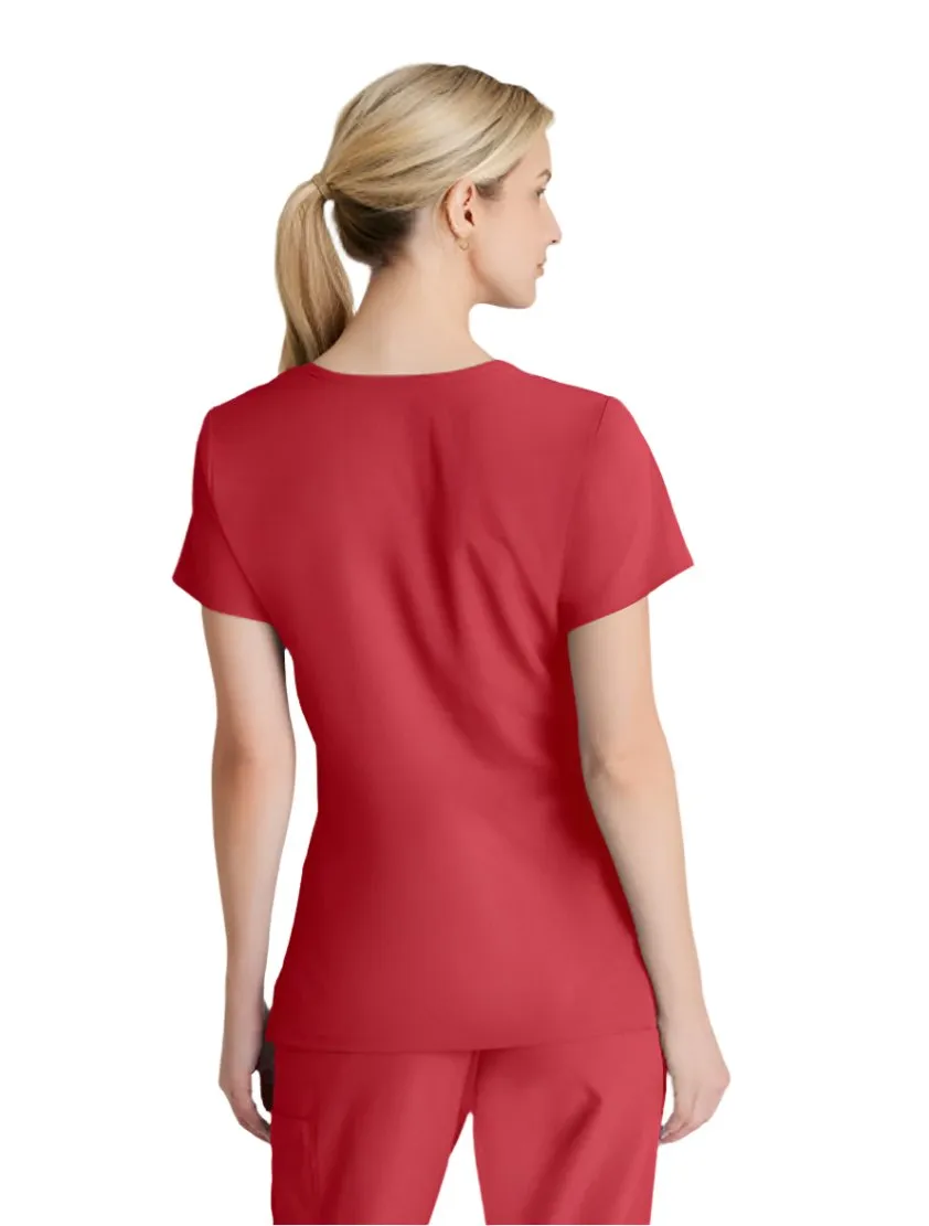 SKECHERS™ by Barco Reliance 3-Pocket Crossover V-Neck Scrub Top