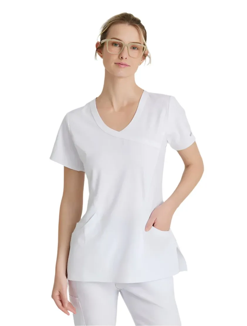 SKECHERS™ by Barco Reliance 3-Pocket Crossover V-Neck Scrub Top