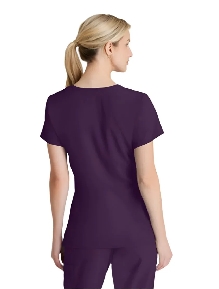 SKECHERS™ by Barco Reliance 3-Pocket Crossover V-Neck Scrub Top