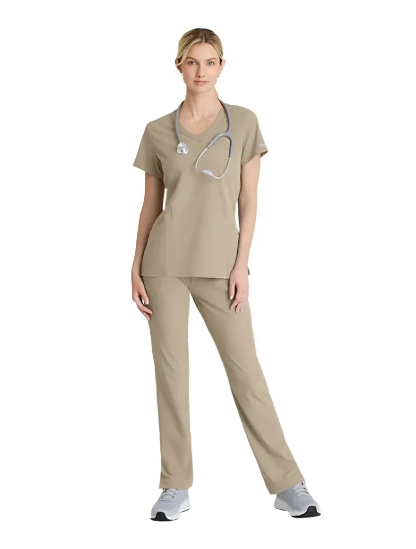 SKECHERS™ by Barco Reliance 3-Pocket Crossover V-Neck Scrub Top