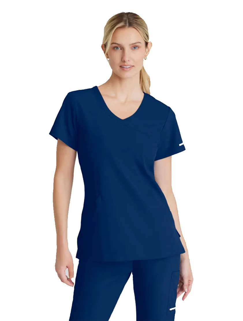 SKECHERS™ by Barco Reliance 3-Pocket Crossover V-Neck Scrub Top