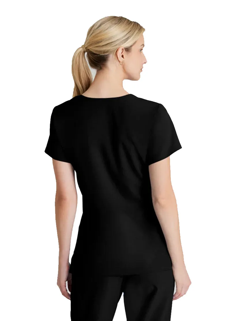 SKECHERS™ by Barco Reliance 3-Pocket Crossover V-Neck Scrub Top