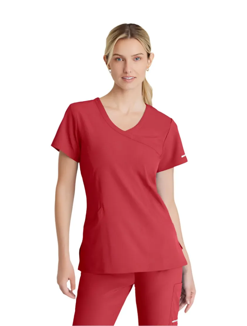 SKECHERS™ by Barco Reliance 3-Pocket Crossover V-Neck Scrub Top