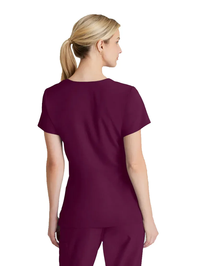 SKECHERS™ by Barco Reliance 3-Pocket Crossover V-Neck Scrub Top