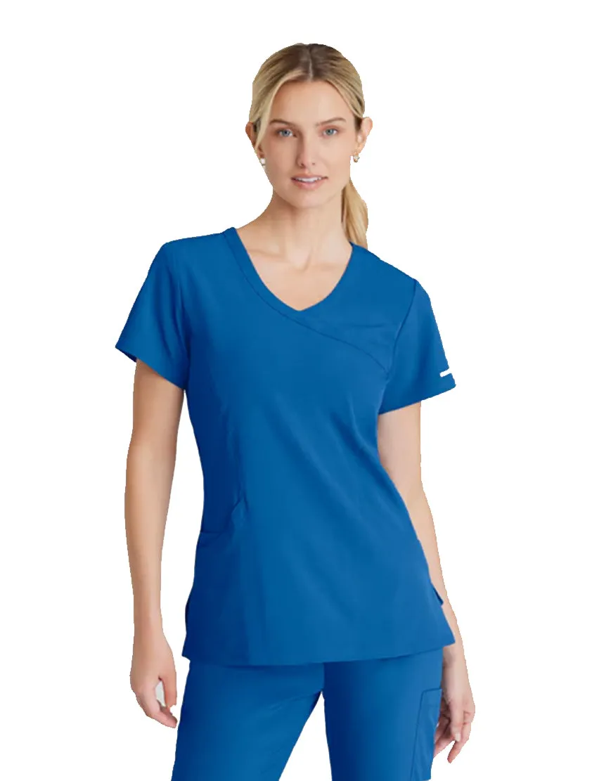 SKECHERS™ by Barco Reliance 3-Pocket Crossover V-Neck Scrub Top