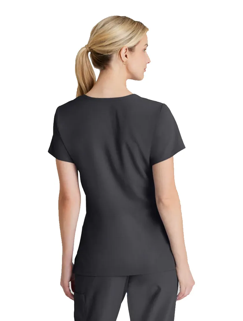 SKECHERS™ by Barco Reliance 3-Pocket Crossover V-Neck Scrub Top