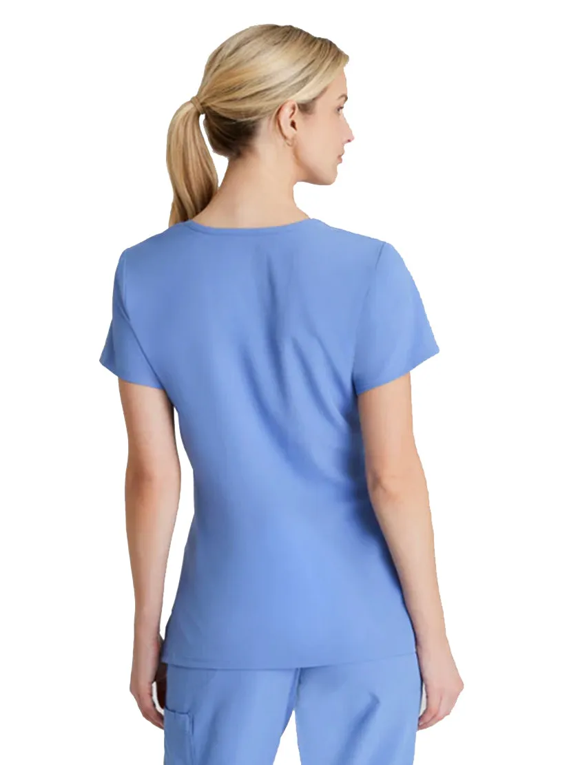 SKECHERS™ by Barco Reliance 3-Pocket Crossover V-Neck Scrub Top