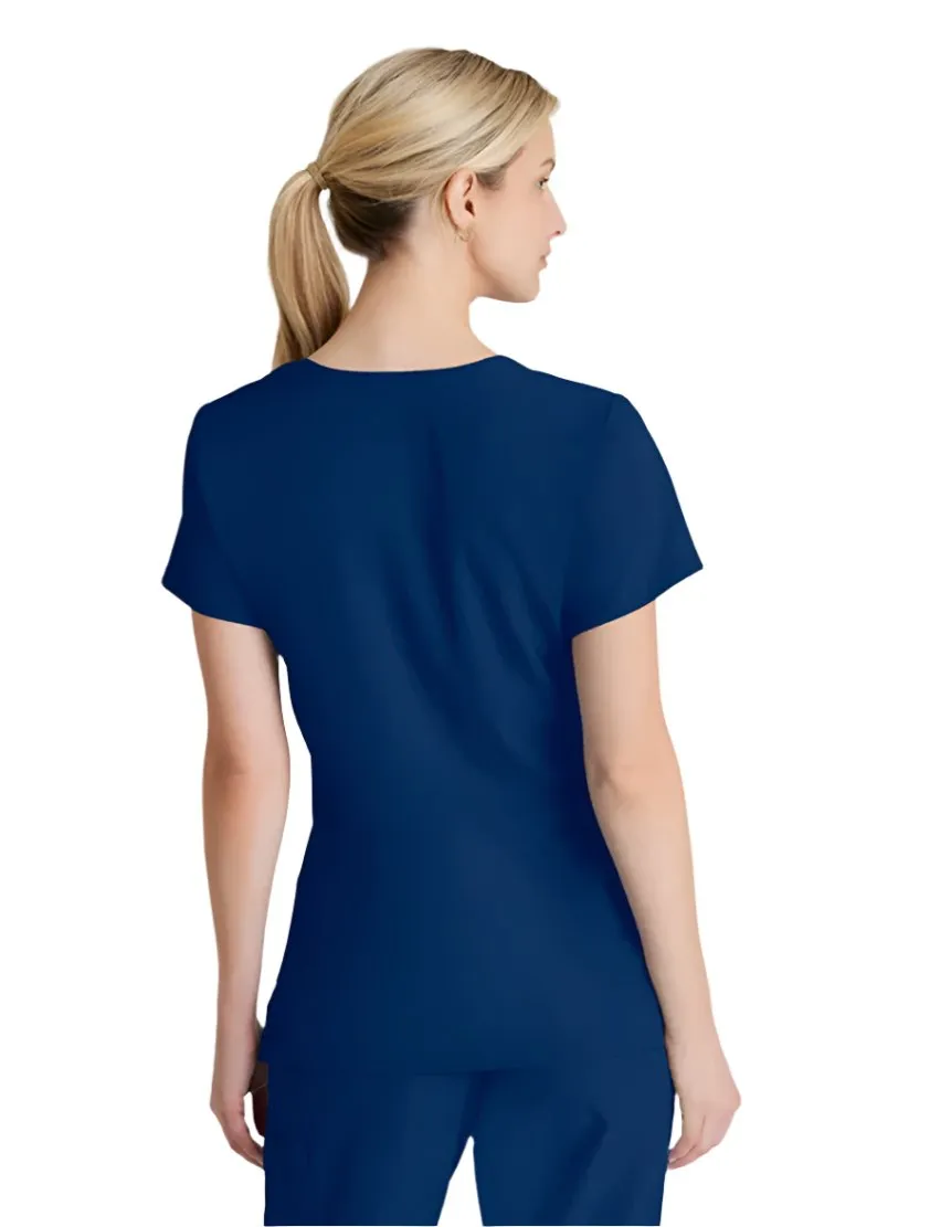 SKECHERS™ by Barco Reliance 3-Pocket Crossover V-Neck Scrub Top