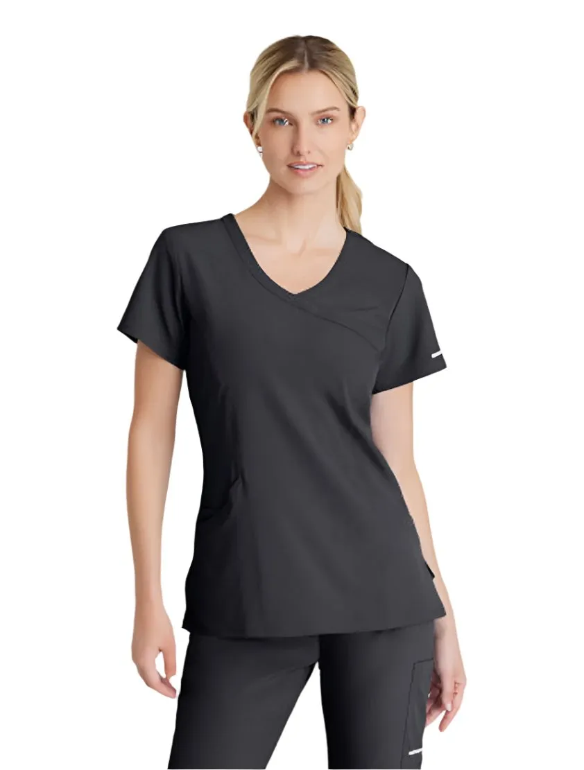 SKECHERS™ by Barco Reliance 3-Pocket Crossover V-Neck Scrub Top
