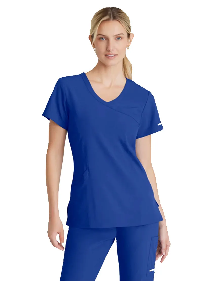 SKECHERS™ by Barco Reliance 3-Pocket Crossover V-Neck Scrub Top