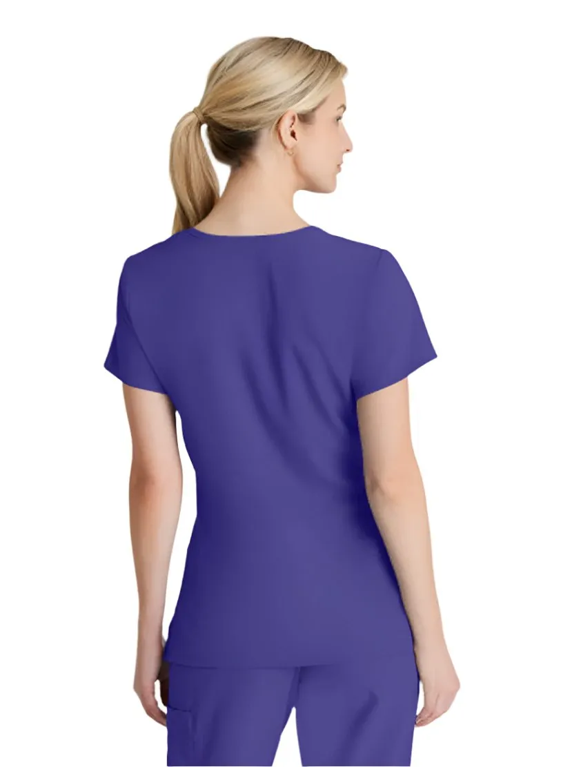 SKECHERS™ by Barco Reliance 3-Pocket Crossover V-Neck Scrub Top