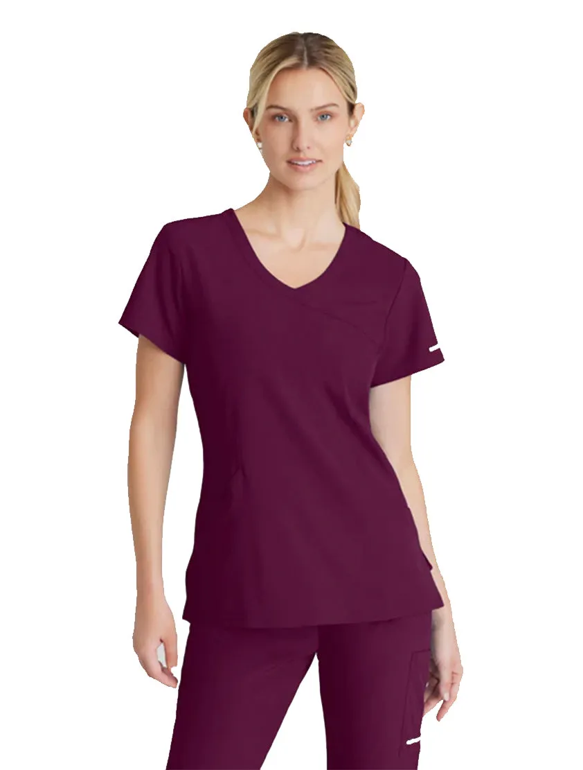 SKECHERS™ by Barco Reliance 3-Pocket Crossover V-Neck Scrub Top