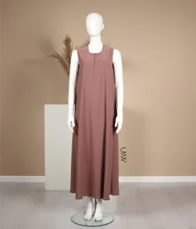 Slip Dress Pearl Stretch - Mink