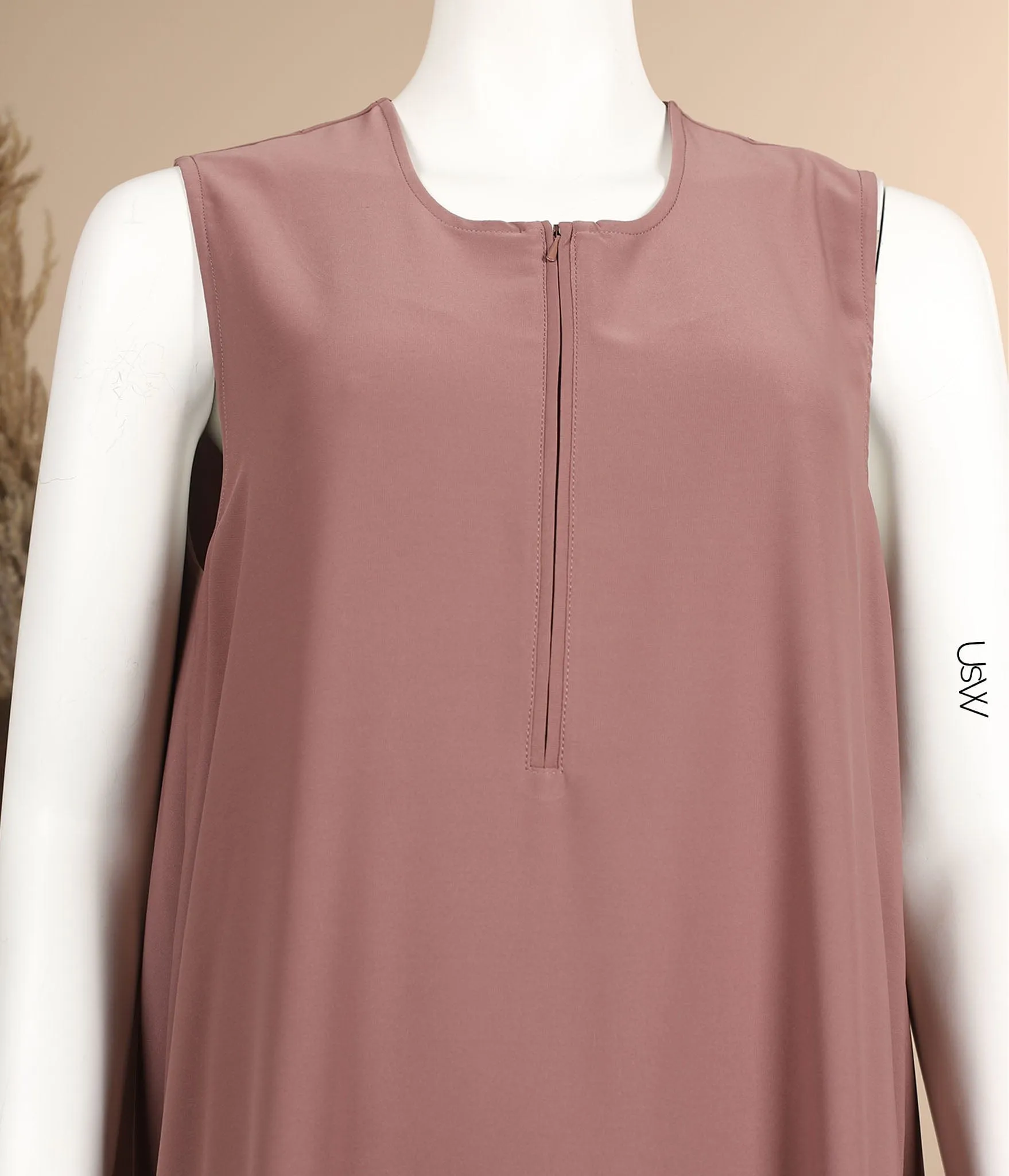 Slip Dress Pearl Stretch - Mink