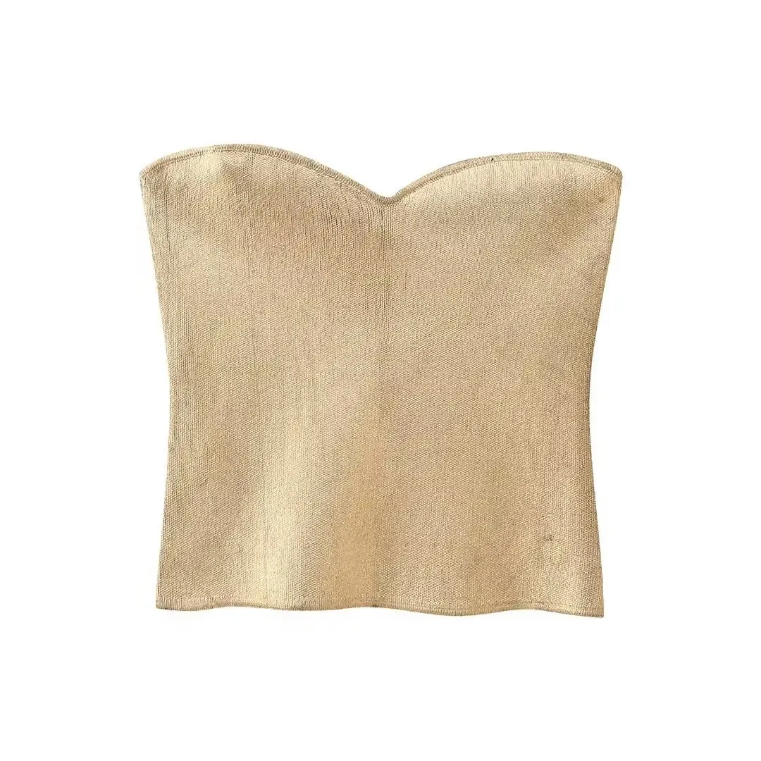Sunny Metallic Tube Top