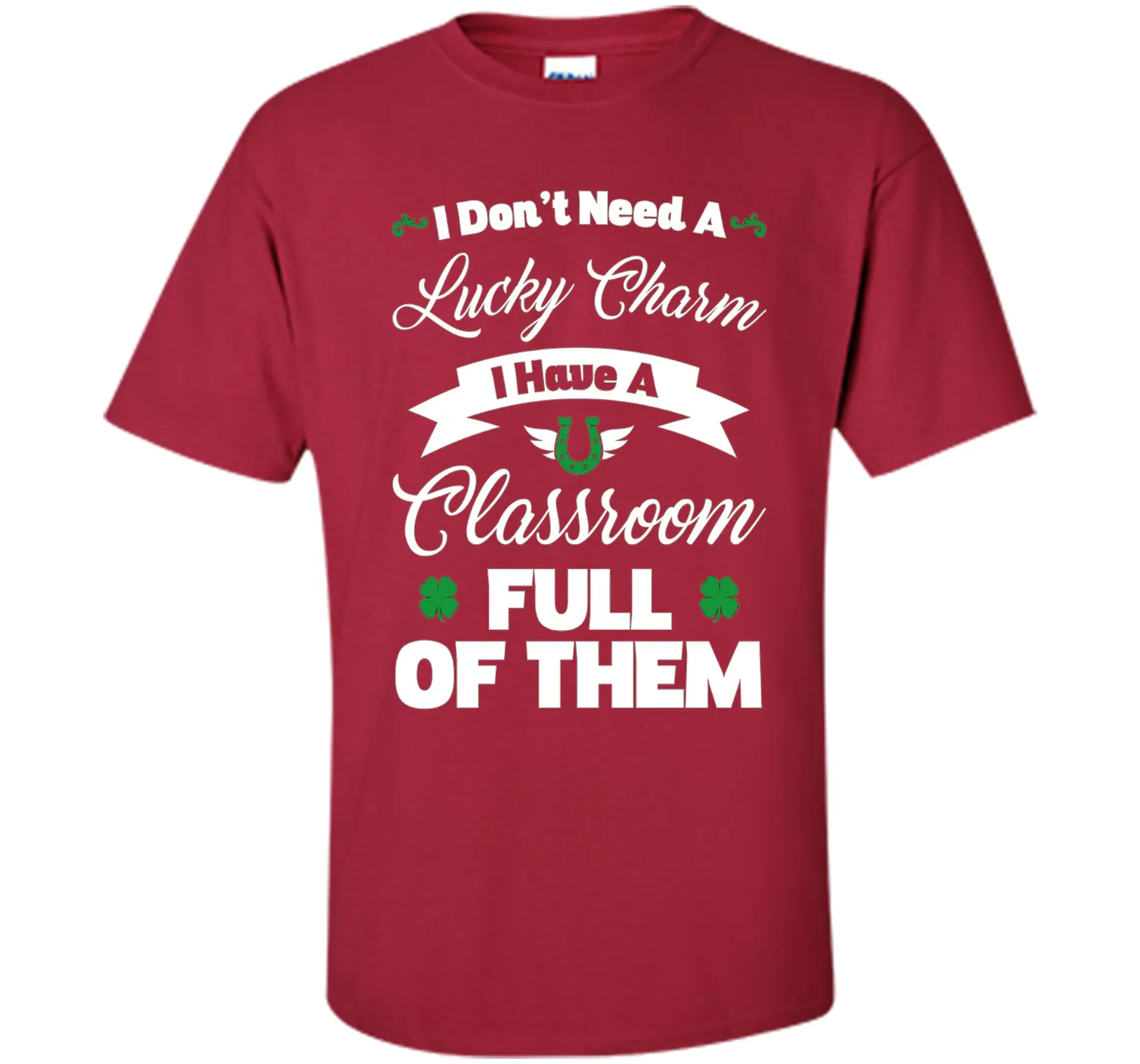 Teacher St Patrick's Day T-Shirt Funny Lucky Shamrock Gift