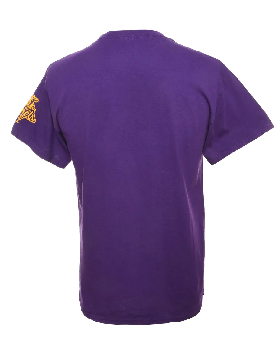 UNI Purple & Yellow Sports T-shirt - M