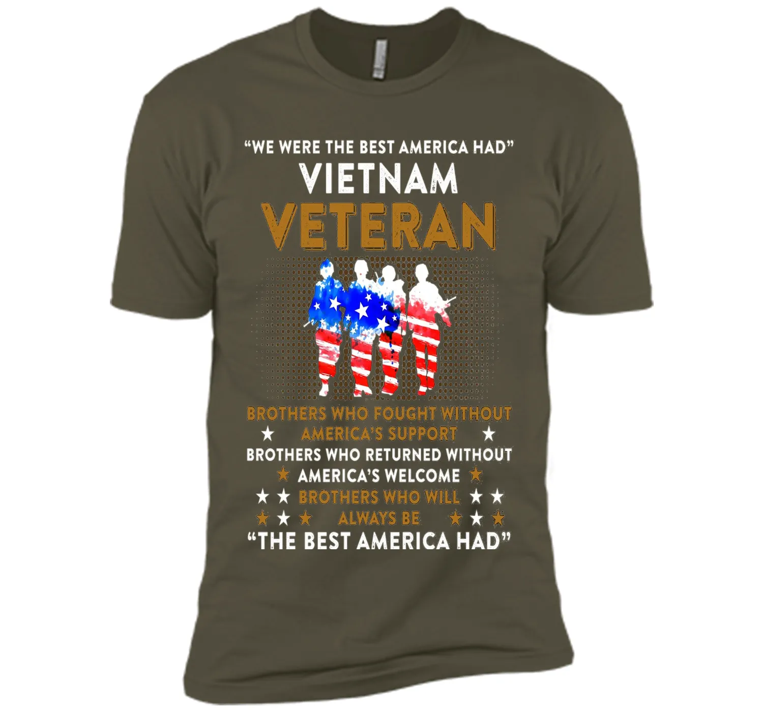 Vietnam Veteran T-shirt: The Best America Had Proud T-shirt