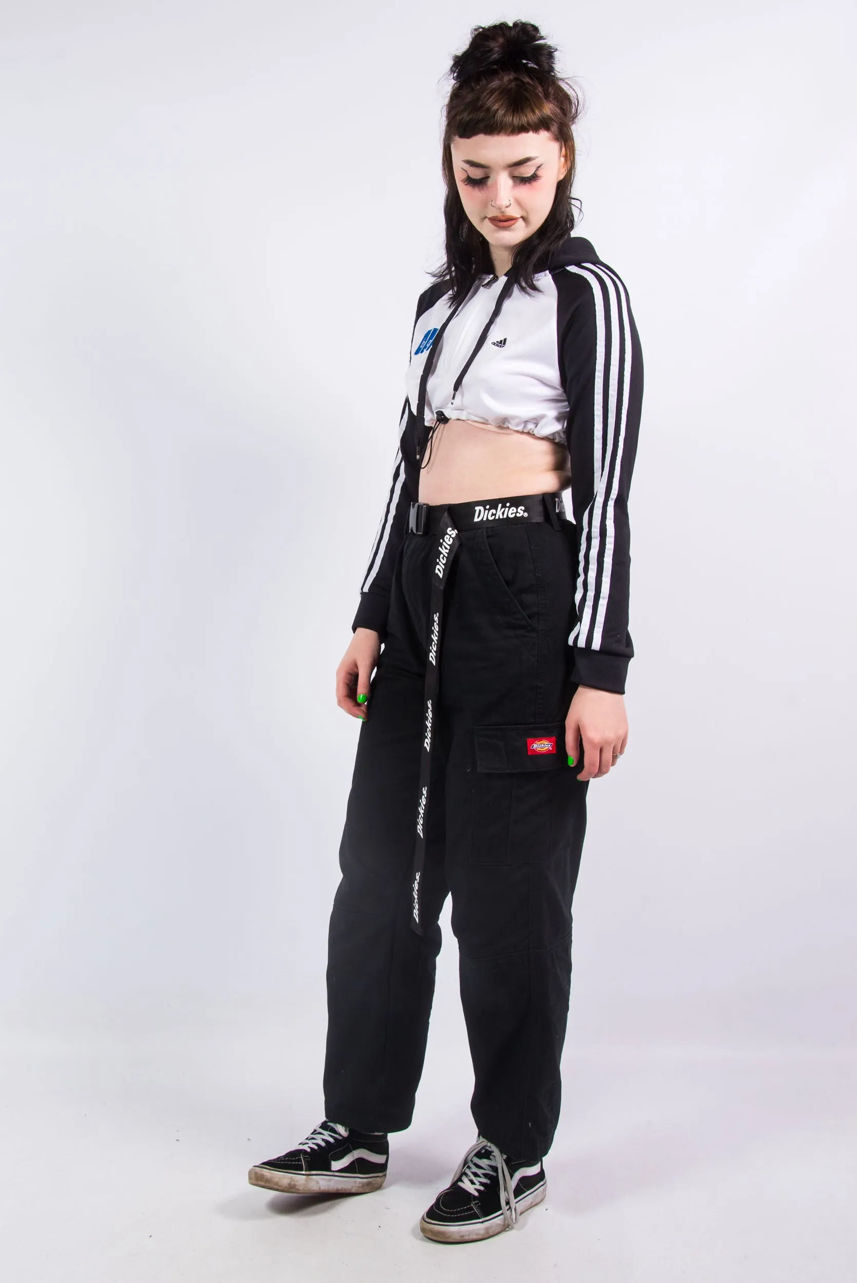 Vintage 90's Adidas Cropped Tracksuit Jacket